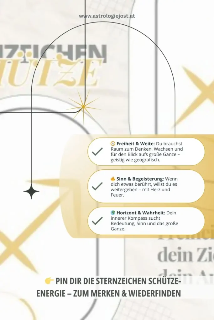 Sternzeichen Schütze Eigenschaften – Freiheit, Begeisterung und Sinn finden. Inspiration für astrologische Persönlichkeitsentwicklung und Vision.