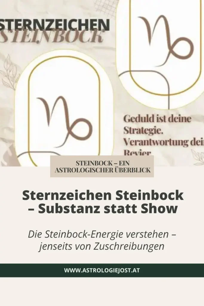 Sternzeichen Steinbock – Substanz statt Show, astrologischer Überblick